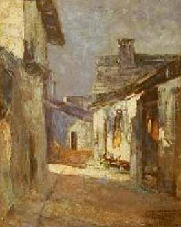 Antonio Parreiras Velhas casas oil painting image